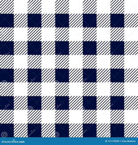 Gingham Seamless Plaid Pattern Stock Vector Illustration Of Gingham