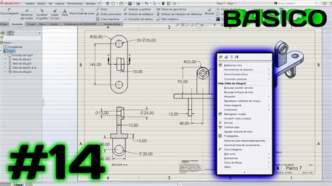 VISTAS De SECCION Curso BASICO SolidWorks 14 YouTube