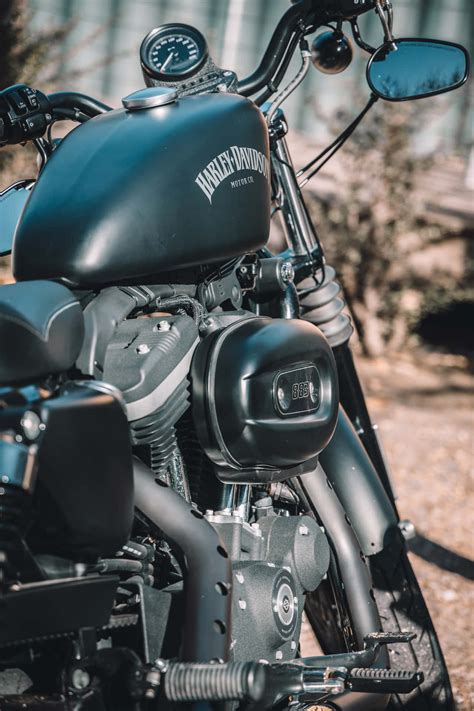 Download Huge Black Motorcycle [wallpaper] Wallpaper | Wallpapers.com