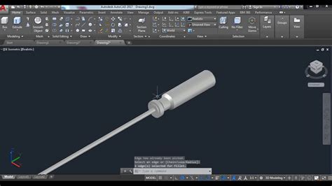 Screw Driver In Autocad Tutorials Youtube