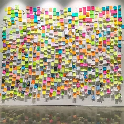 sticky note wall design idea images    freepik