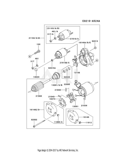 Kawasaki Fd D As Stroke Engine Fd D Parts Diagram For Starter