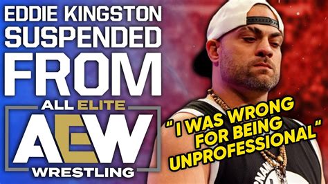 Eddie Kingston Suspended From Aew All Out 2022 Matched Pulled Youtube