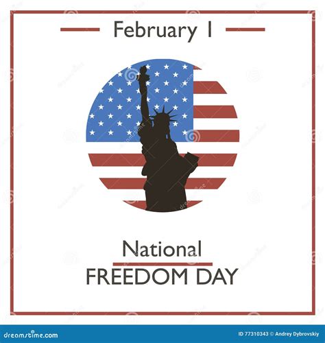 National Freedom Day February 1 Stock Vector Illustration Of Holiday