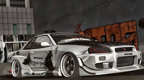 Mod Nissan Skyline R34 Twin Turbo Lambodoor Gta Sa Android Youtube