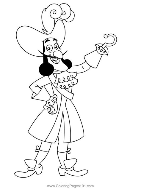 Captain Hook Coloring Page Pirate Coloring Pages Coloring Pages Captain Hook