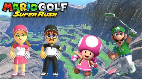 Mario Golf Super Rush Standard Golf Zeta Mii Vs Chaz Mii Vs