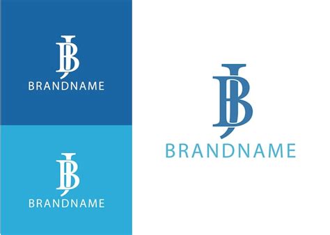 Premium Vector Modern Monogram Initial Letter Bj Or Jb Logo Design