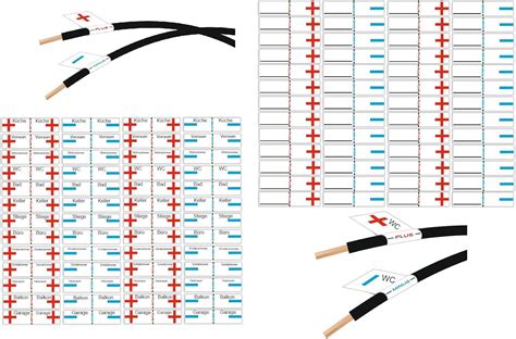 Generisch St Ck Kabel Kennzeichnung Aufkleber Kabelbeschriftung