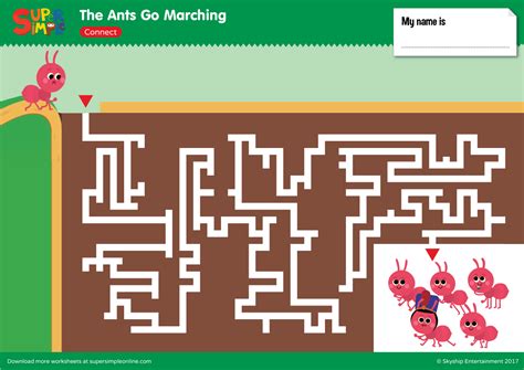 The Ants Go Marching - Maze - Super Simple