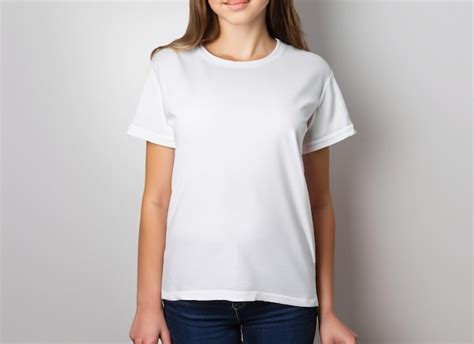 Premium AI Image | White Blank TShirt MockUp