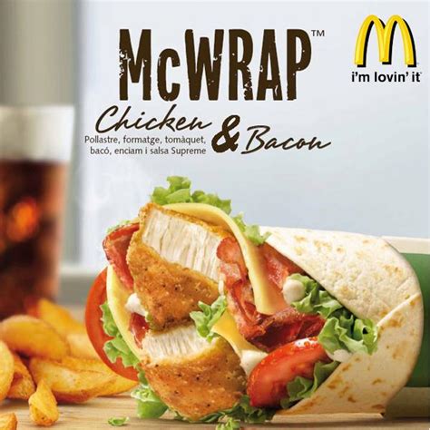 McDonalds Lanza El Nuevo McWrap Chicken Bacon