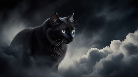 Download Cat Wallpaper, Dark Cat Wallpaper, Pet. Royalty-Free Stock ...