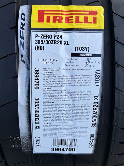 Set Of Two Brand New Zr Y Pirelli Pzero P Zero Pz Sport