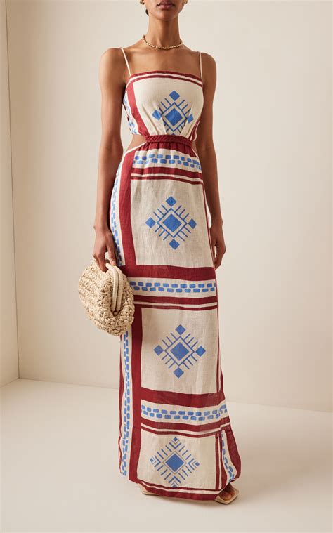 Kay Pacha Linen Maxi Dress By Johanna Ortiz Moda Operandi In