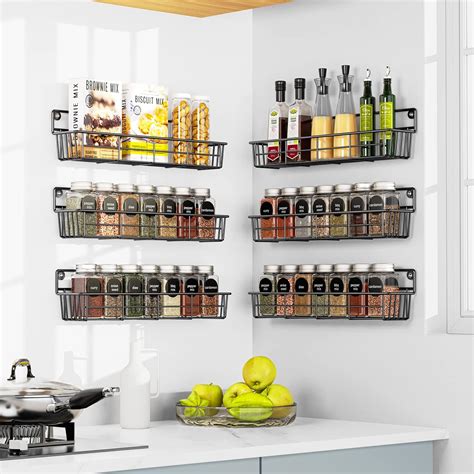 Amazon Spice Racks Organizer For Cabinet Door Mount Wall Mounted