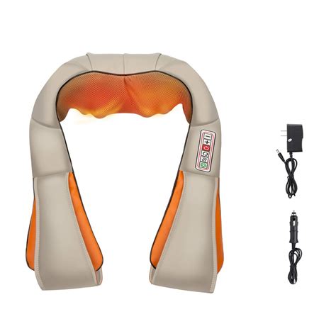 Шиацу масажор Massager of Neck Kneading, модел 2020, 6 бутона,16 ...