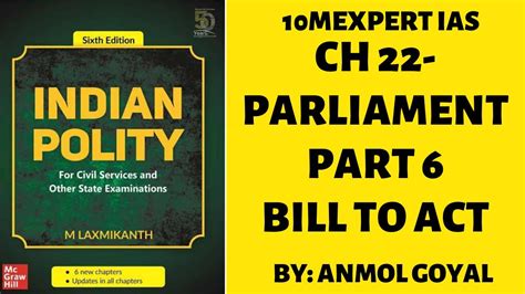 Indian Polity By Laxmikant Chapter 22 Parliament Part 6 Devices And