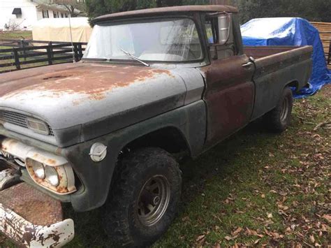 1960 1961 Gmc 1000 Series Factory 4x4 Pickup Truck With Pto Winch