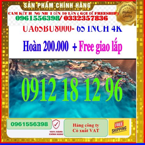 [HÀNG CHÍNH HÃNG] [Samsung 65BU8000] Smart Tivi Samsung 4K 65 inch ...