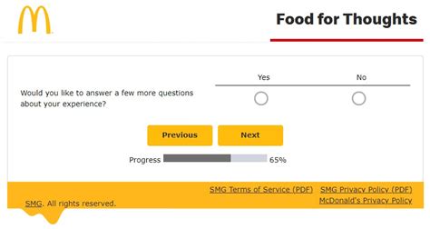 McDonalds Food for Thoughts Survey | 2024