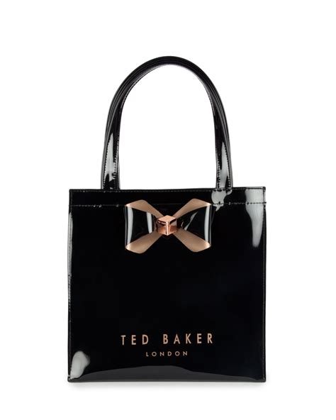 Ted Baker Peticon Small Bow Trim Shopper Bag In Black Lyst