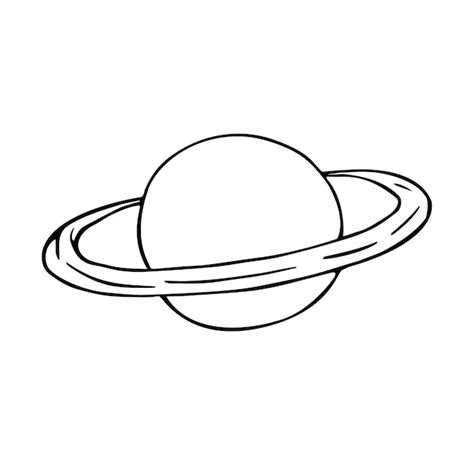 Premium Vector Vector Hand Drawn Doodle Sketch Saturn Planet