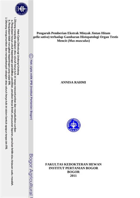 Pdf Pengaruh Pemberian Ekstrak Minyak Jintan Hitam Nigella Dokumen Tips