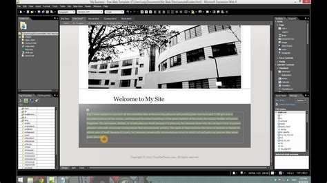 Creating A Website Using Web Expression 4 Part 4 Youtube