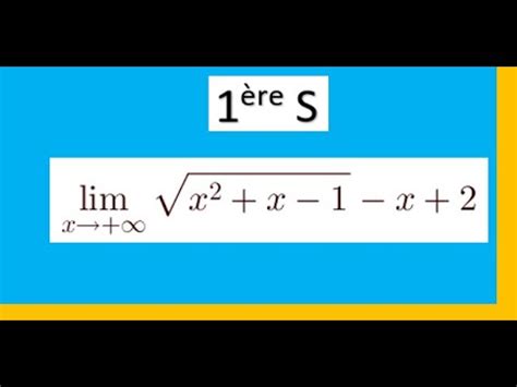 Limite Fonction Irrationnelle Partie Utilisation De L Expression