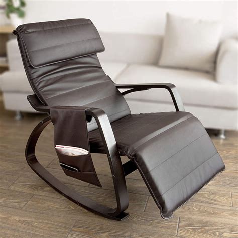 Haotian New Relax Rocking Chair Lounge Chair With Adjustable Footrest