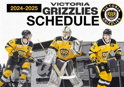 2024-25 Season Scheduled Announced | Victoria Grizzlies