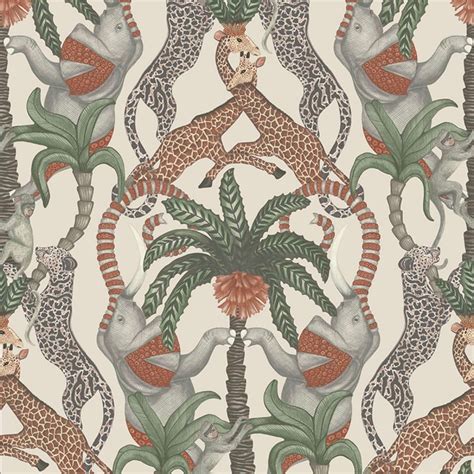 Safari Totem Wallpaper • Whimsical Walls