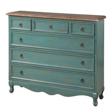 Gails Accents Cottage 6 Drawer Narrow Chest Shabby Chic Furniture