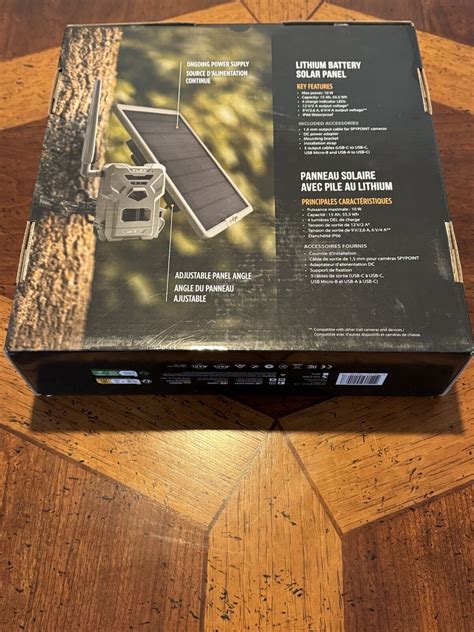 Spypoint Splb 22 10w Solar Panel With Built In Lithium Battery 887157021467 Ebay