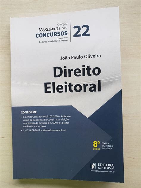 Cole O Resumos Para Concursos Direito Eleitoral Jo O Paulo Oliveira