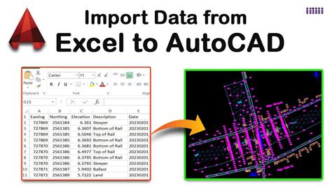 How To Directly Import XYZ Coordinates From Excel To AutoCAD YouTube