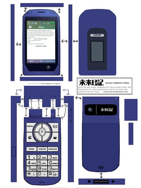 Papercraft Model Phone Papercraft Among Us