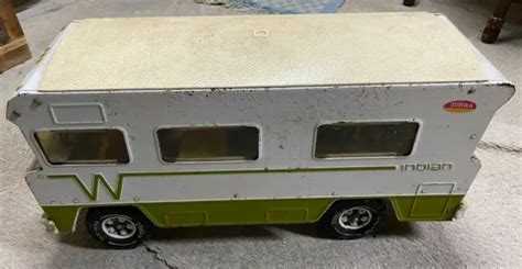 Vintage 1970s Tonka Winnebago Indian Rv Motorhome Camper Great Metal