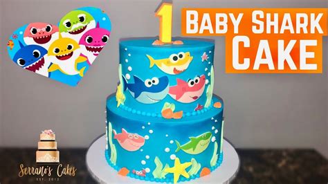 Baby Shark Cake Using Edible Image Youtube