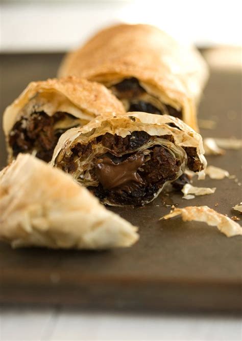 Christmas Pudding Strudel With Chocolate Jamie Oliver Drizzle And