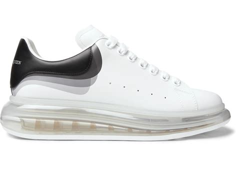 Alexander McQueen Leather Show Transparent Sole Sneakers in White for ...