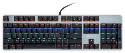 Клавиатура Oklick 970G Dark Knight, USB, черный + серебристый [499578 ...