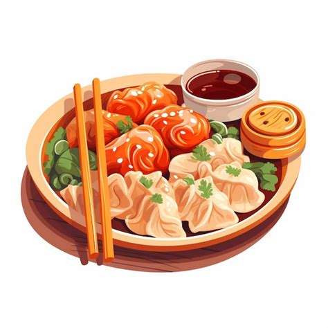 Premium Vector Vector Food Chinese Illustration Asian Restaurant Design Isolated Dinner Symbol