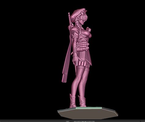 Pose Psylocke Blut Kariudo Kostüm Marvel Rivals NAKED NUDE Figur für d Druck GIft STL