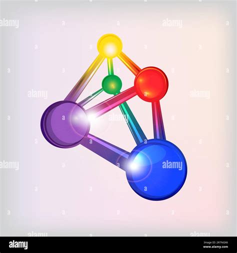 Vector Colorful Molecular Structure Eps10 Stock Vector Image And Art Alamy