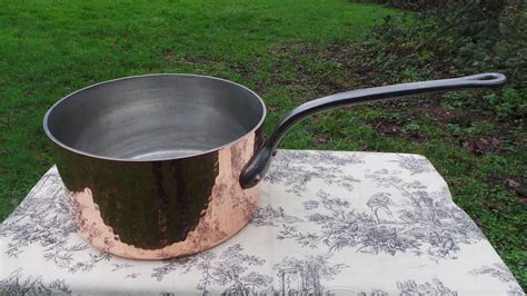 Copper Saucepan 4mm Massive 305cm 12 Made In France Big Etsy Iron