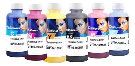 Tinta Sublimática Inktec 6x100ml Sublinova Dti Parcelamento sem juros