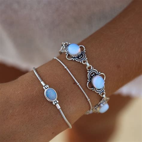 Rainbow Moonstone Bracelet Jewelry Moonstone Bracelet Moonstone Jewelry