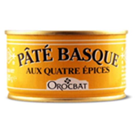 OROCBAT Orocbat pâté basque aux 4 épices 125g pas cher Auchan fr